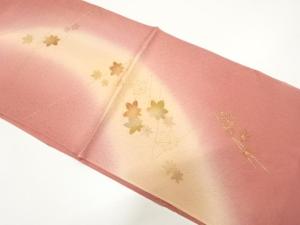 未使用品　正絹　金彩　帯揚げ
